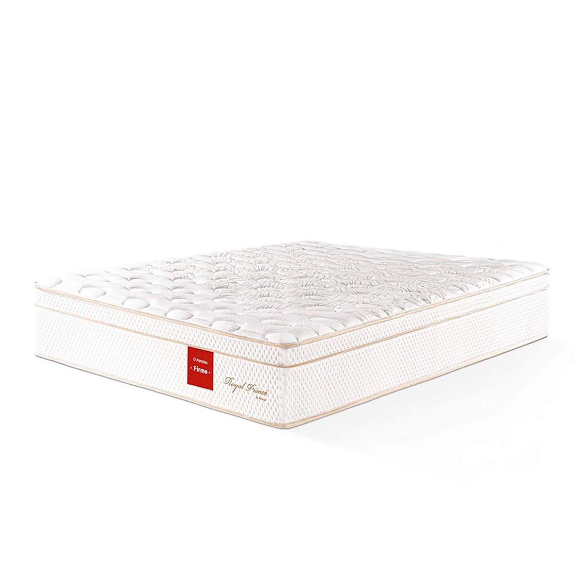 PARAISO - Colchón Royal Prince Firme Queen + 2 Almohadas Viscoelásticas