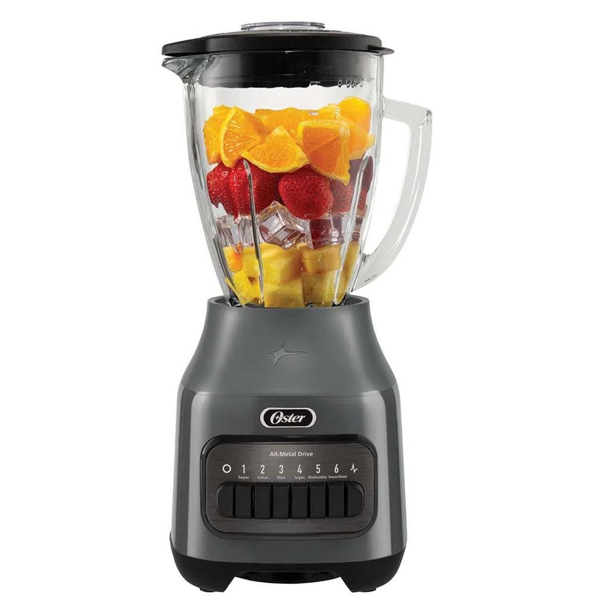 OSTER - Licuadora Oster® 1.5L con 6 Velocidades BLSTPEG GPB Gris