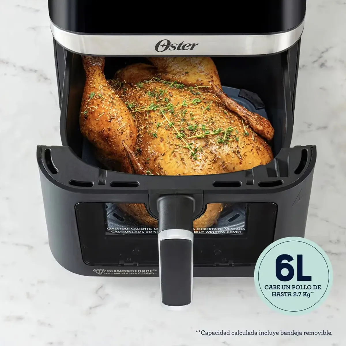 OSTER - Freidora de Aire Digital Oster 10 Programas 6 Lts CKSTAF60WDDF