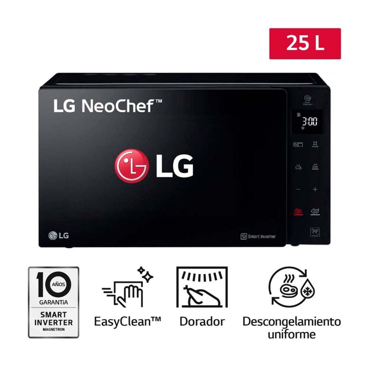 LG - Horno Microonda LG MH6536GIS EasyClean 25L