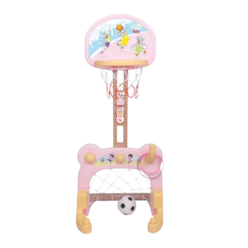 OEM - Juego 2 En 1 Baloncesto Y Futbol - Rosado