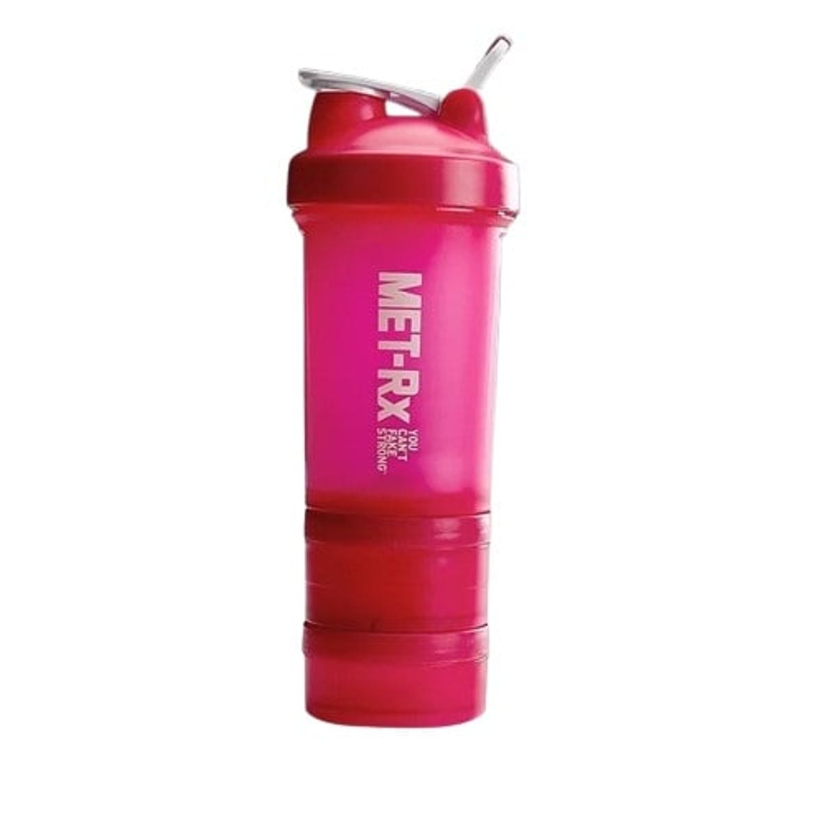 GENERICO - Tomatodo Batidor Shaker Fucsia con dispensador vitamínico 3 Piezas