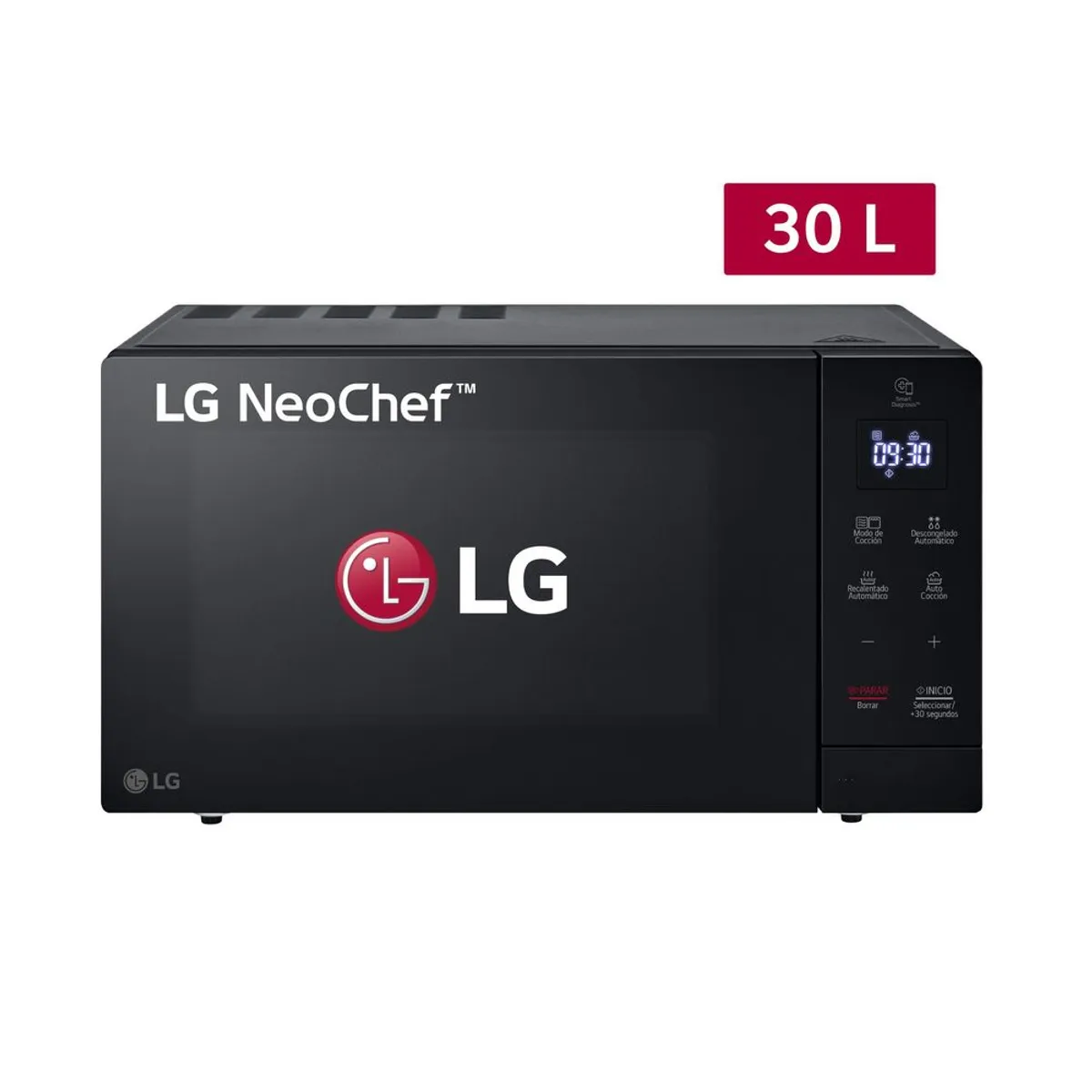 LG - Horno Microondas LG MH7032JAS EasyClean con Dorador 30L Negro
