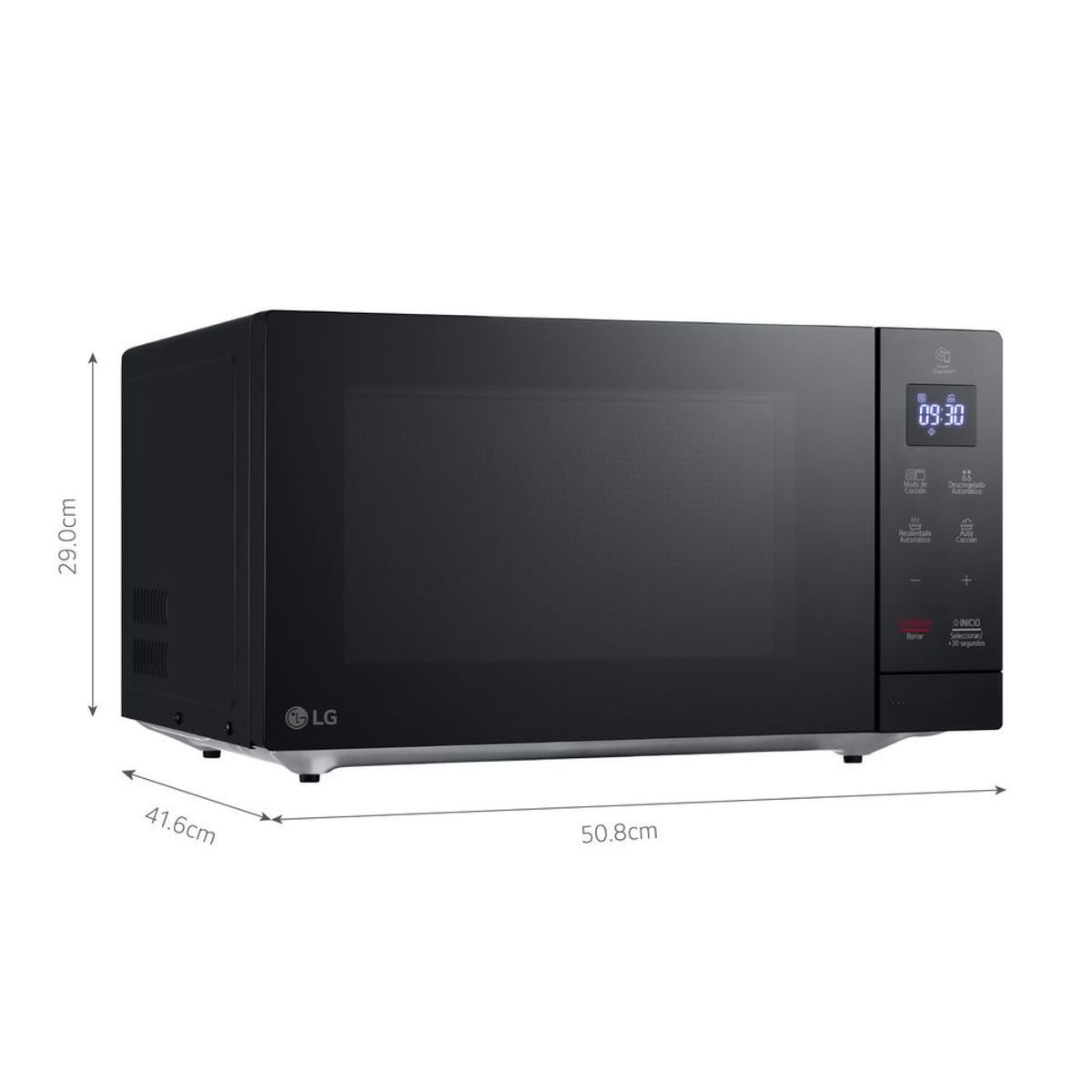 LG - Horno Microondas LG MH7032JAS EasyClean con Dorador 30L Negro