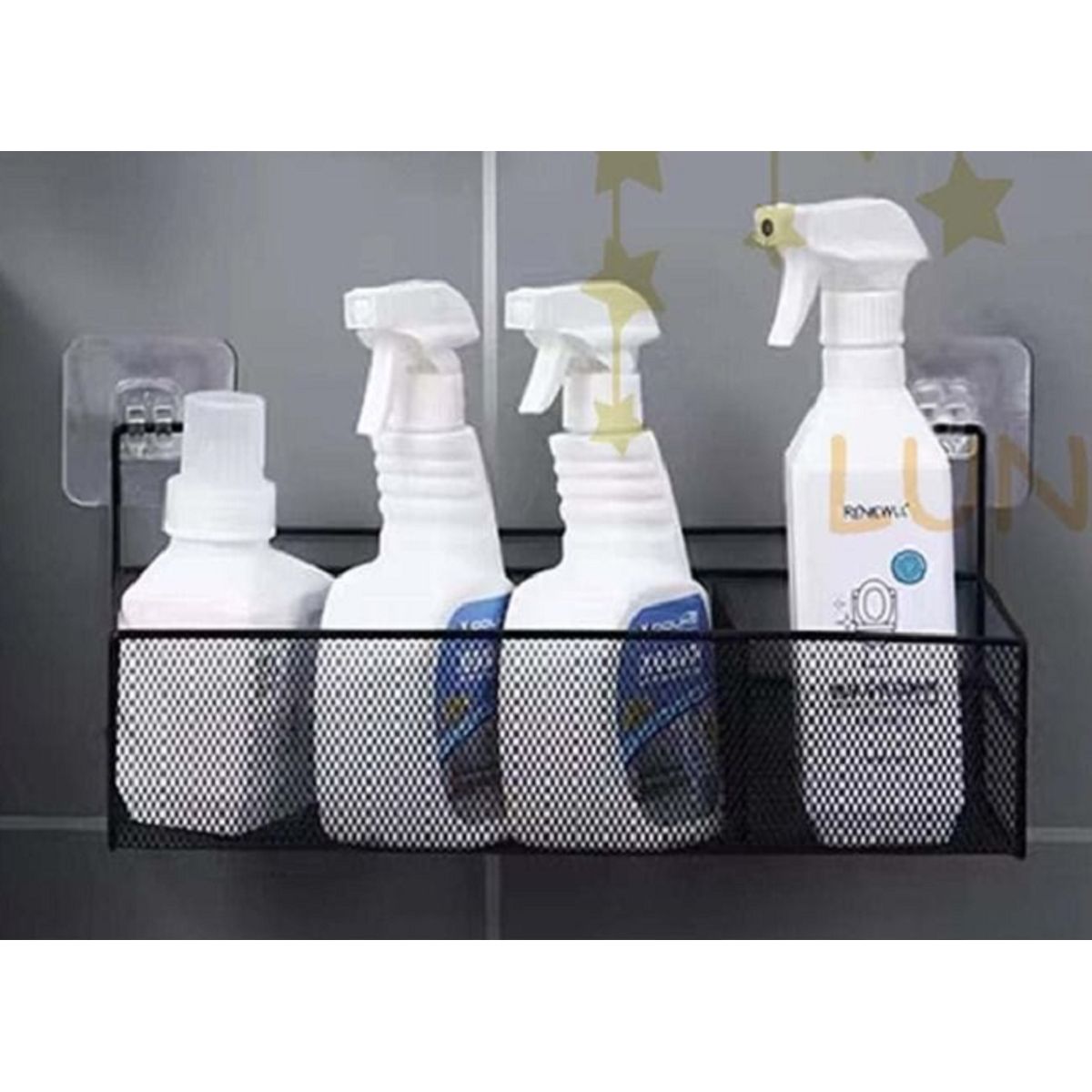 GENERICO - ESTANTE ORGANIZADOR COLGANTE DE BAÑO NEGRO