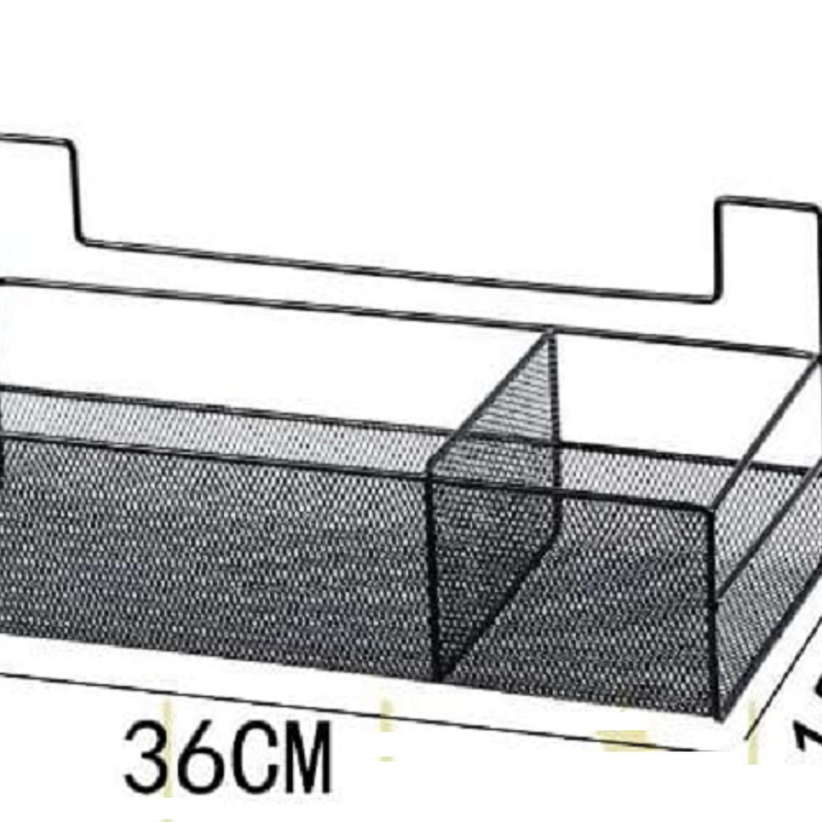 GENERICO - ESTANTE ORGANIZADOR COLGANTE DE BAÑO NEGRO