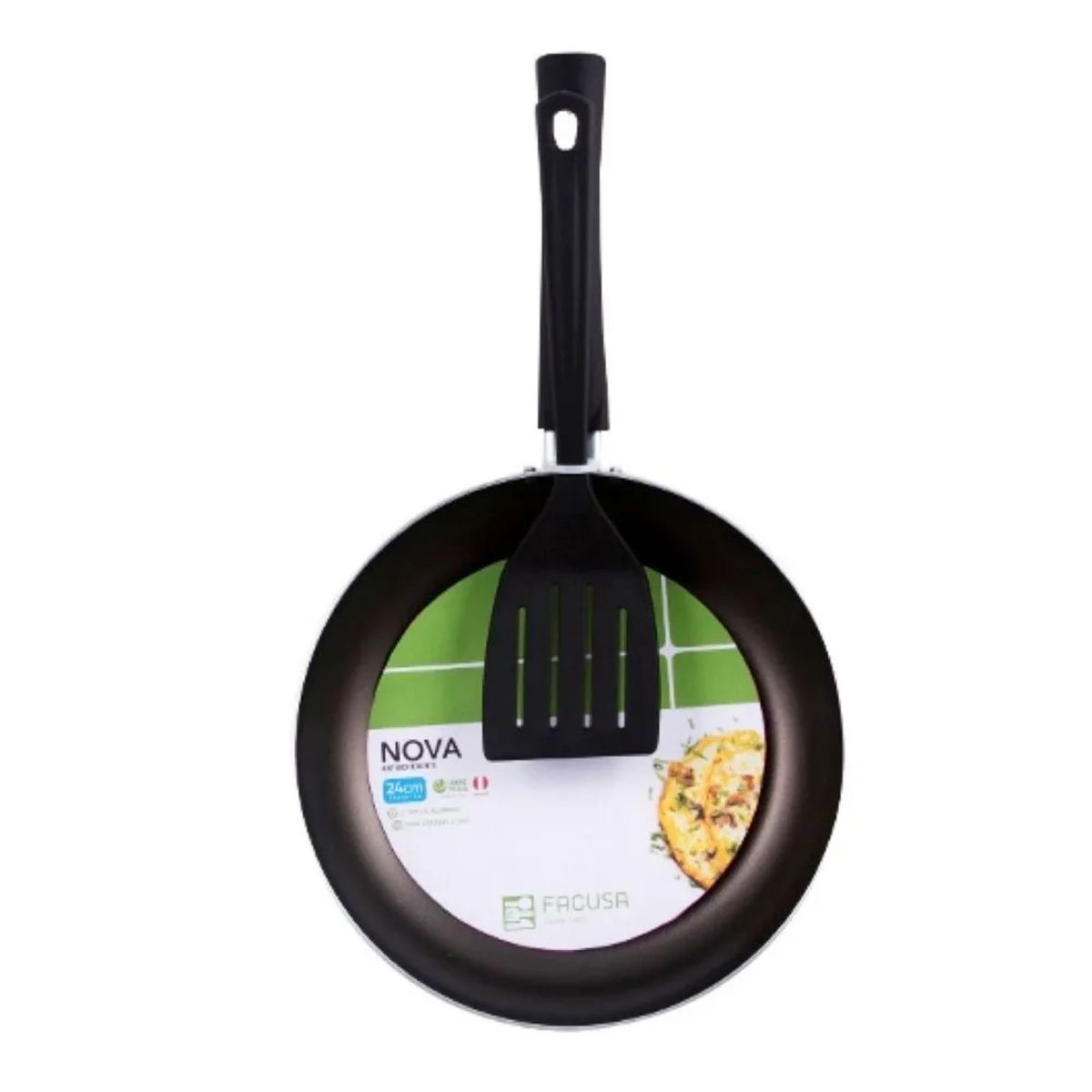 FACUSA - Sarten Antiad Nova 24Cm Eh-SarNv22+Espat Nylon