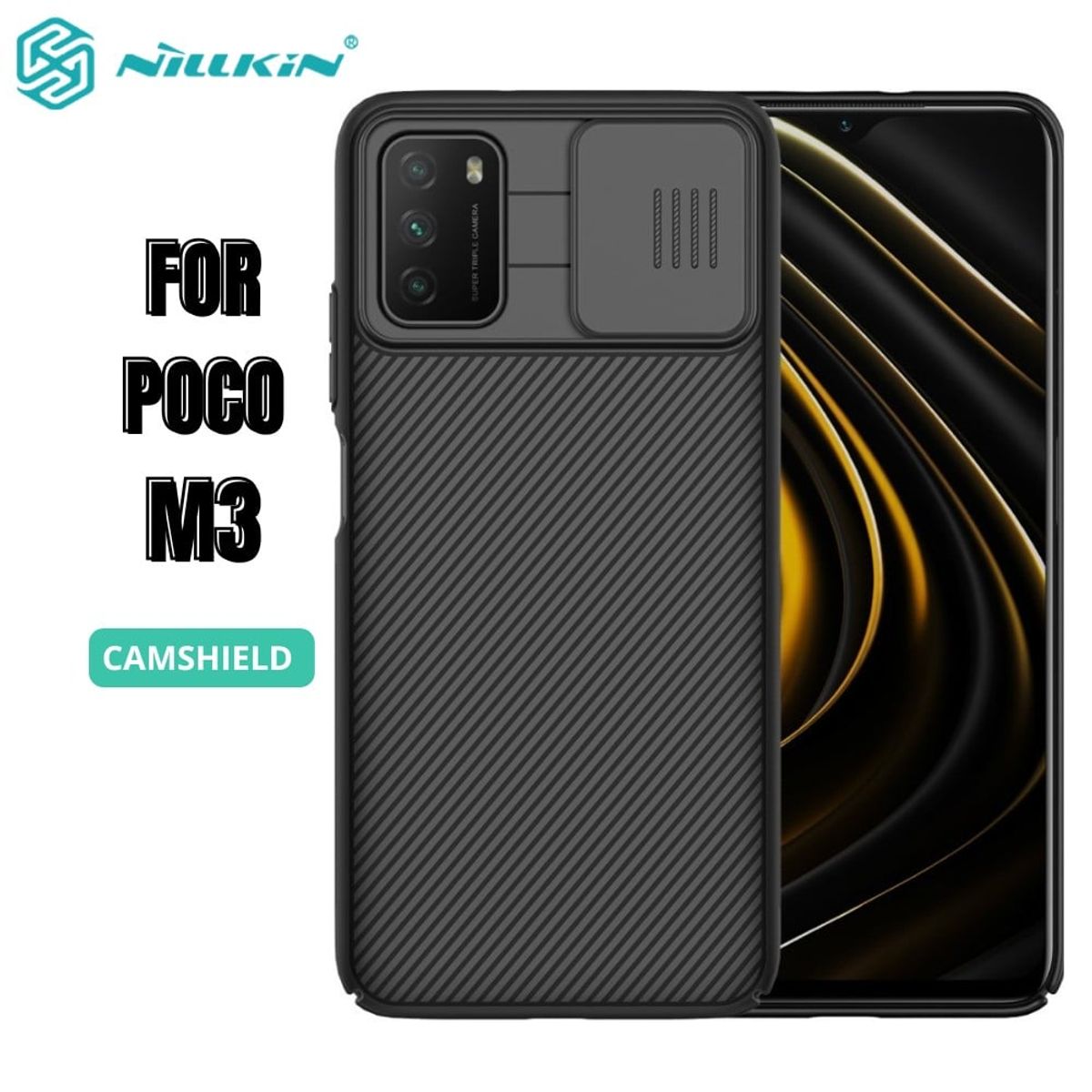 NILLKIN - Case Nillkin Camshield Black - Poco M3
