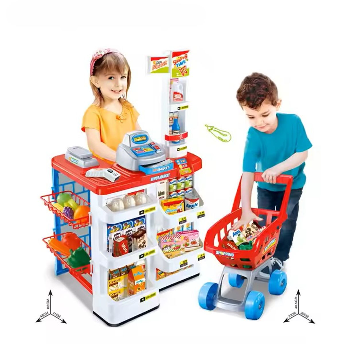 GENERICO - Set Juego de Supermercado 47pcs