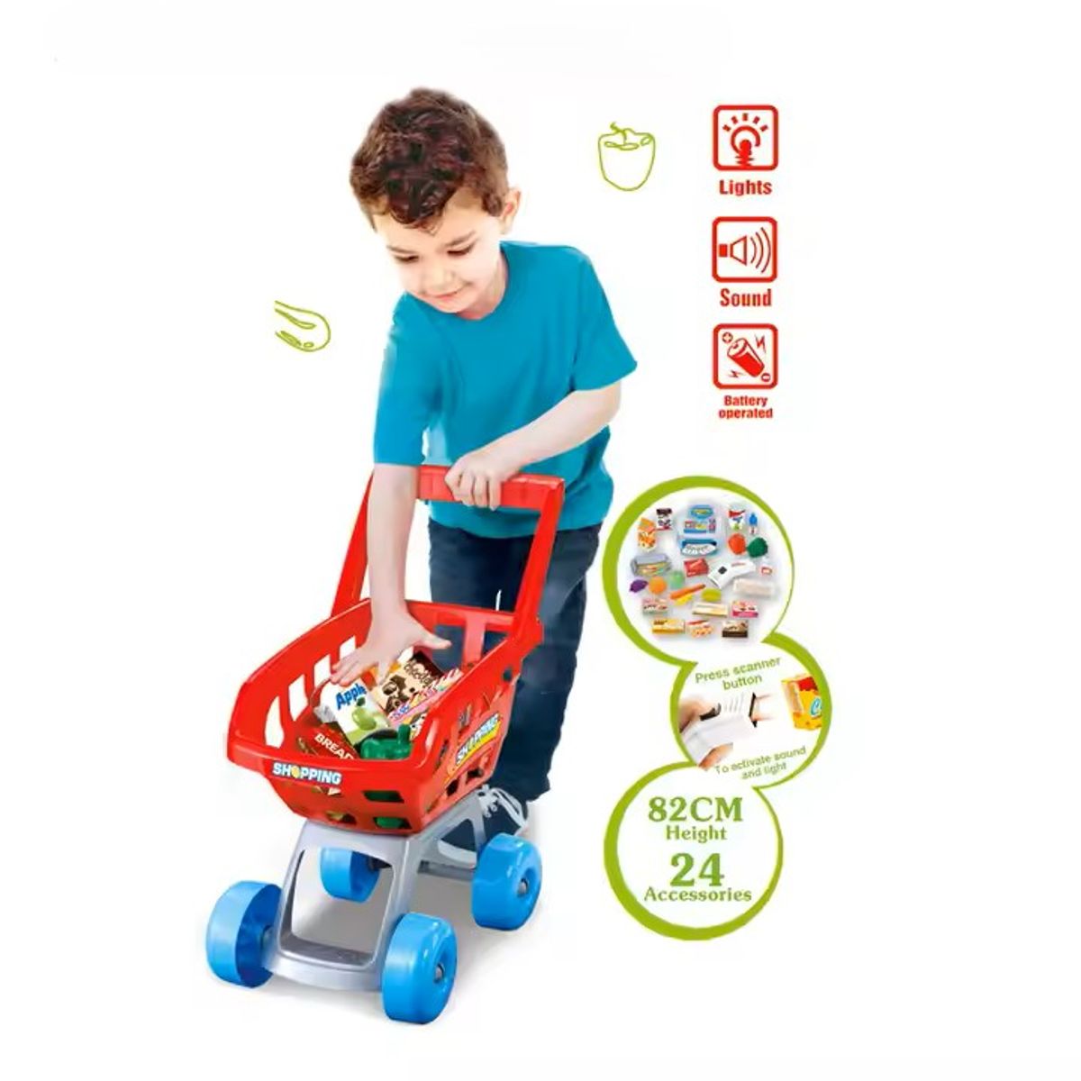 GENERICO - Set Juego de Supermercado 47pcs