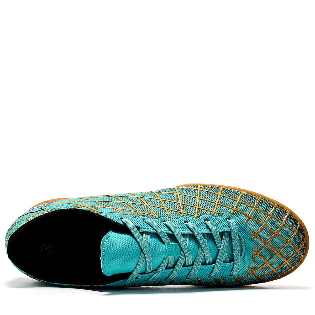 CURMOON - Zapatillas Fútbol Deportivas Interiores Para Hombres Cosidos Mano