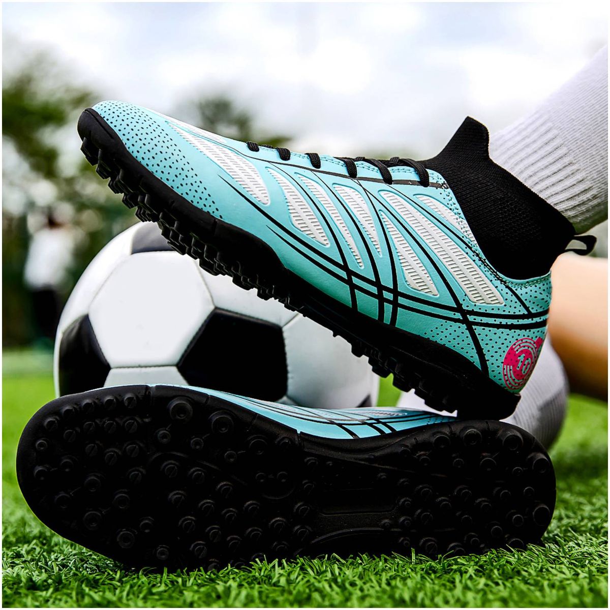 CURMOON - Zapatillas Fútbol Escolar Unisex TF Curmoon - Regalo