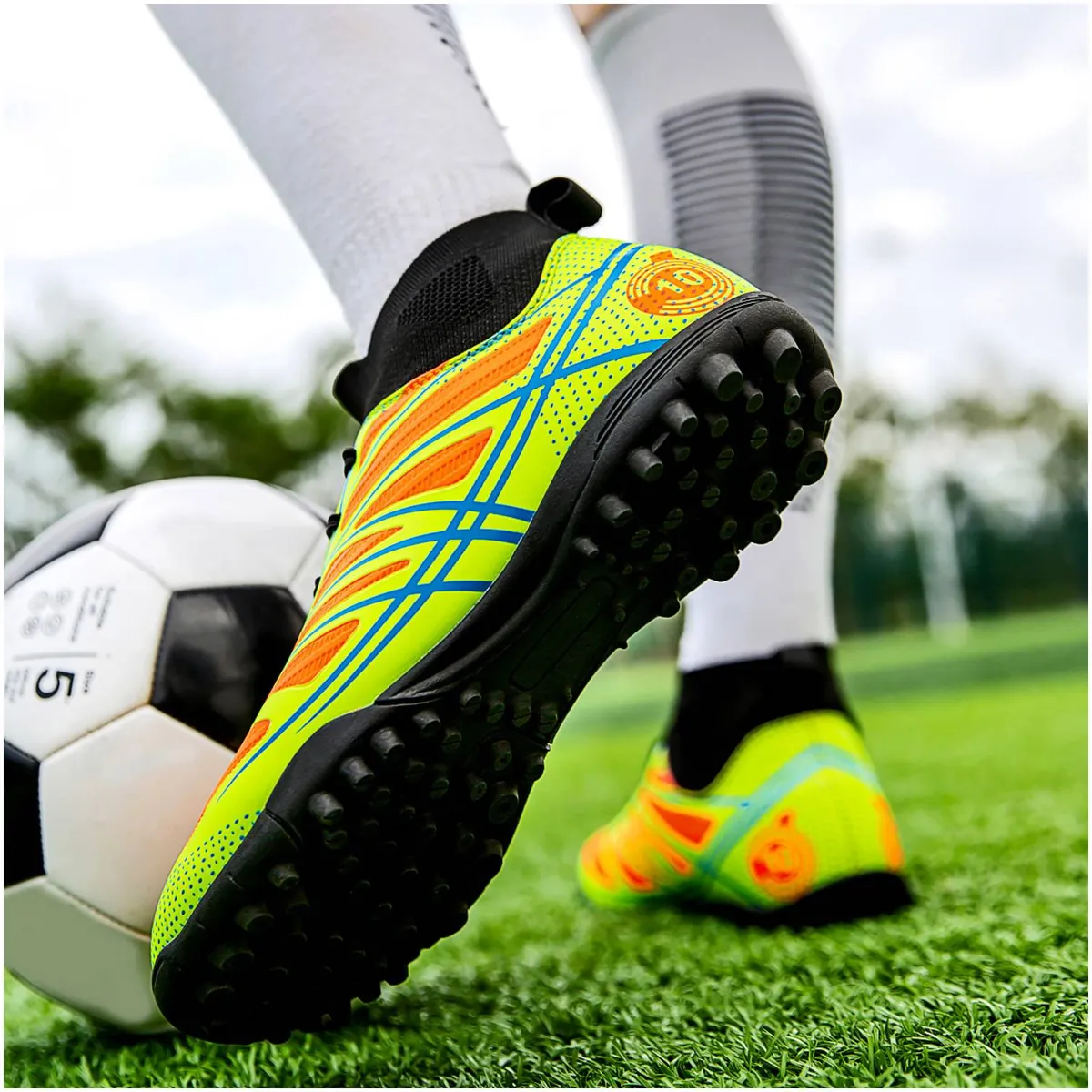 CURMOON - Zapatillas Fútbol Escolar Unisex TF Curmoon - Regalo