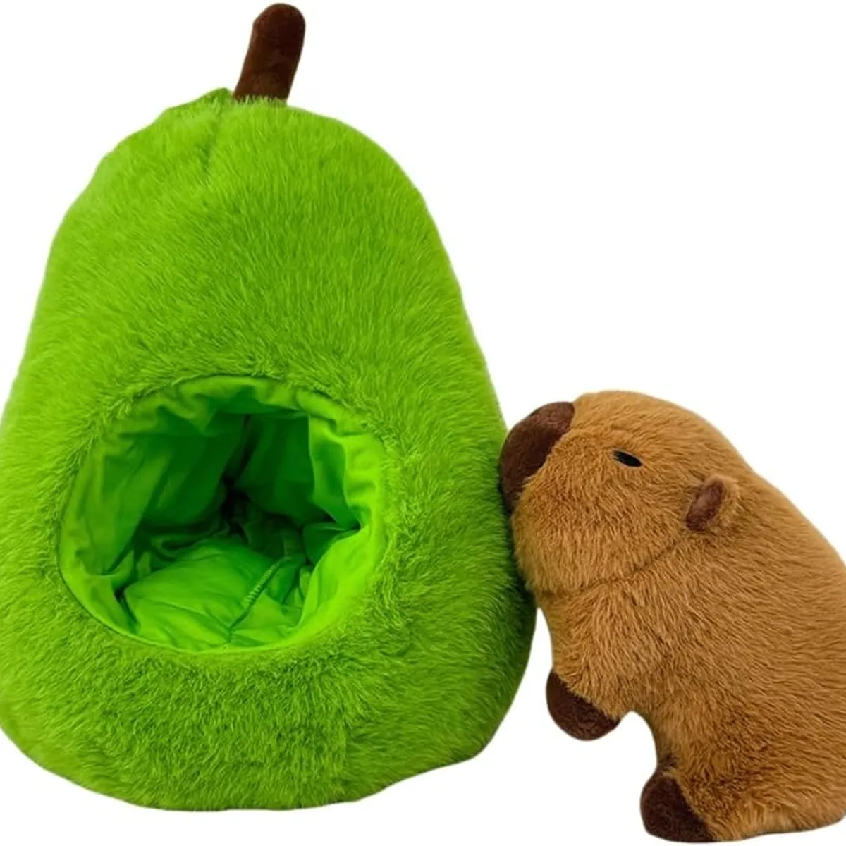 XCLUSIVE - PELUCHE CAPIBARA CAPYBARA EN PALTA AGUACATE 28CM