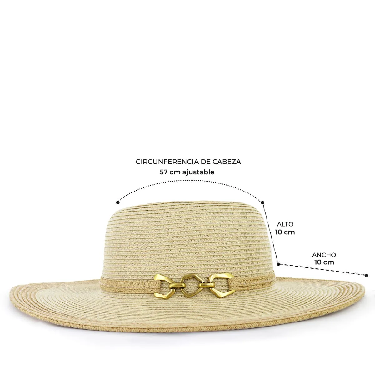 IMPULS - Sombrero de playa Mujer Summer18 Natural Beige