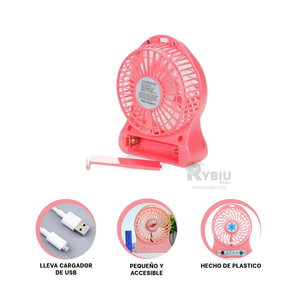 GENERICO - Soplador Compacto Funcional en Rosado Y+Gift MiniAgenda