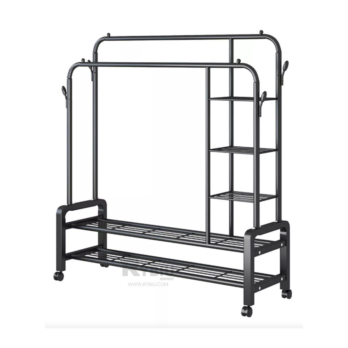 GENERICO - Organizador Doble con Divisiones en Negro Y+Regalo Stickers