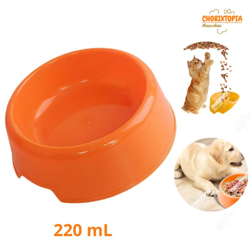 GENERICO - PLATO CIRCULAR 220 ML - ANARANJADO