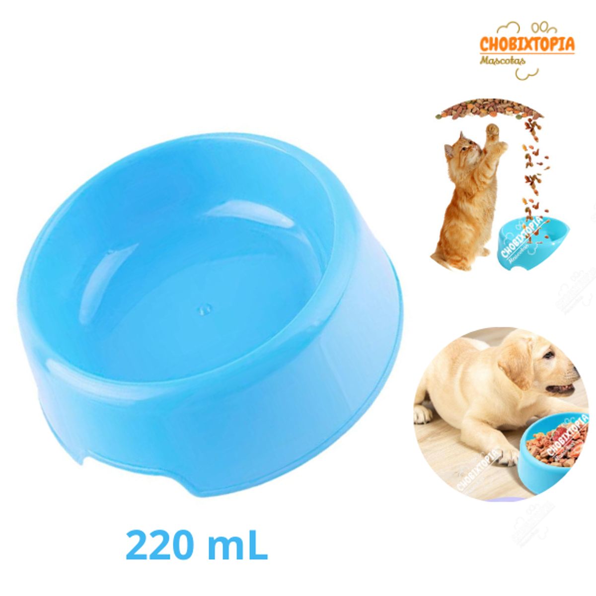 GENERICO - PLATO CIRCULAR 220 ML - TURQUESA