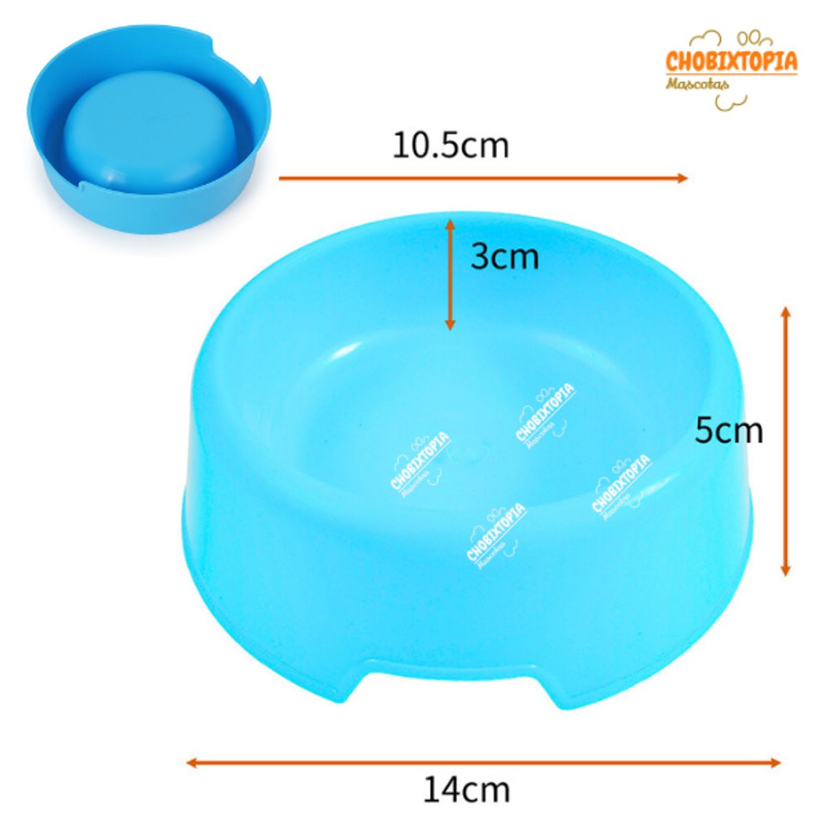 GENERICO - PLATO CIRCULAR 220 ML - TURQUESA