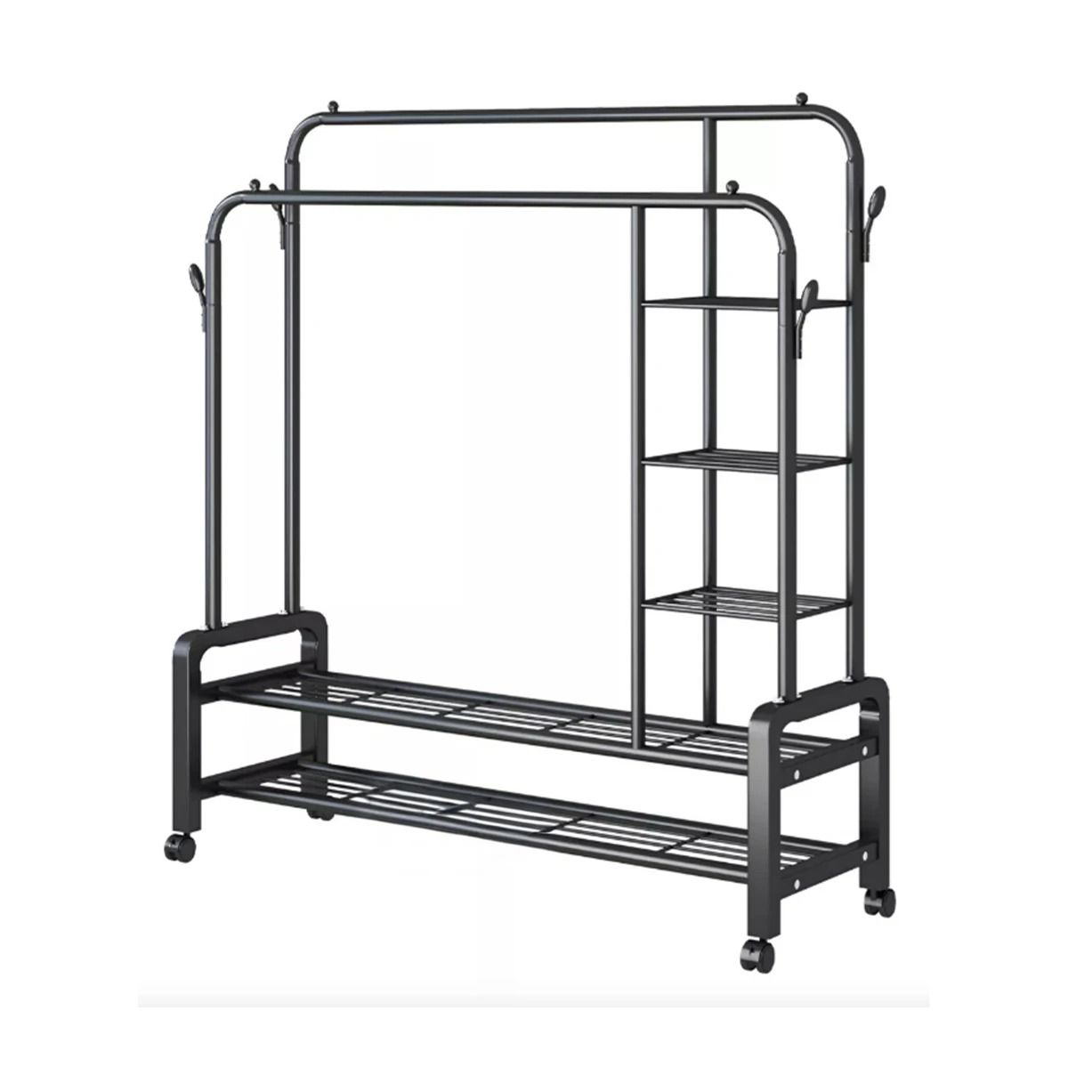 GENERICO - Estante Util para el Orden de Ropa Negro Y+Papel de Regalo