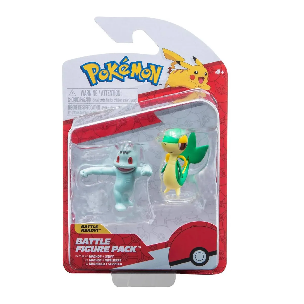 POKEMON - Pokemon Battle Figure Jazwares Pack Machop Snivy