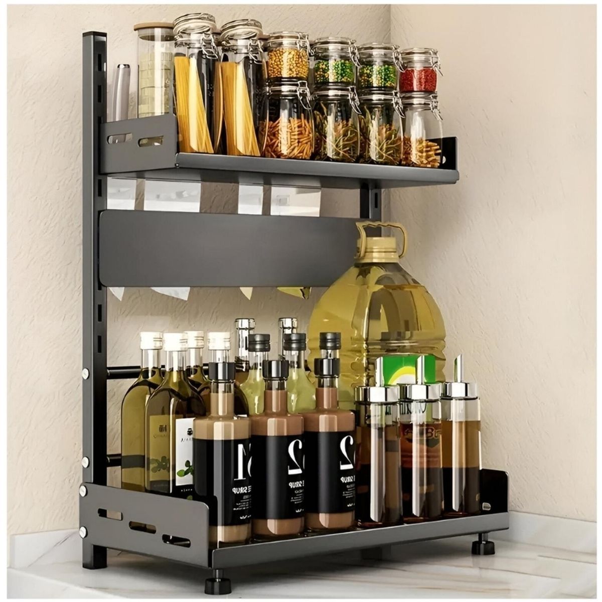 MINARI - Estante Organizador de Cocina Ajustable Condimentero Elegante EN62