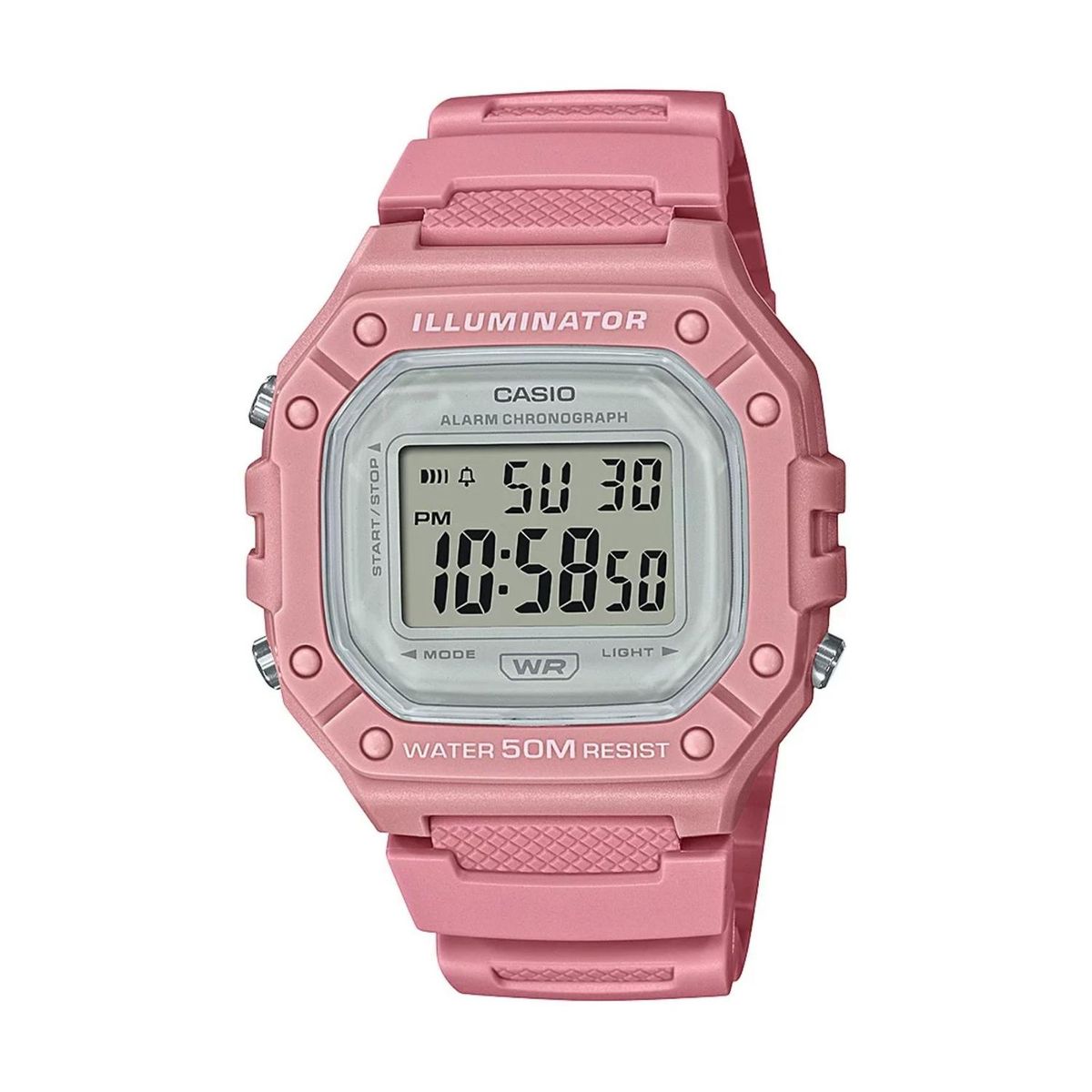 CASIO - Reloj Digital Casio Casual W218HC-4AV - Rosa