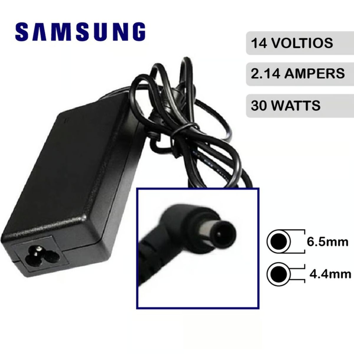 GENERICO - Cargador Compatible Para Monitor Samsung 14V 2.14A  6.5*4.4 30W