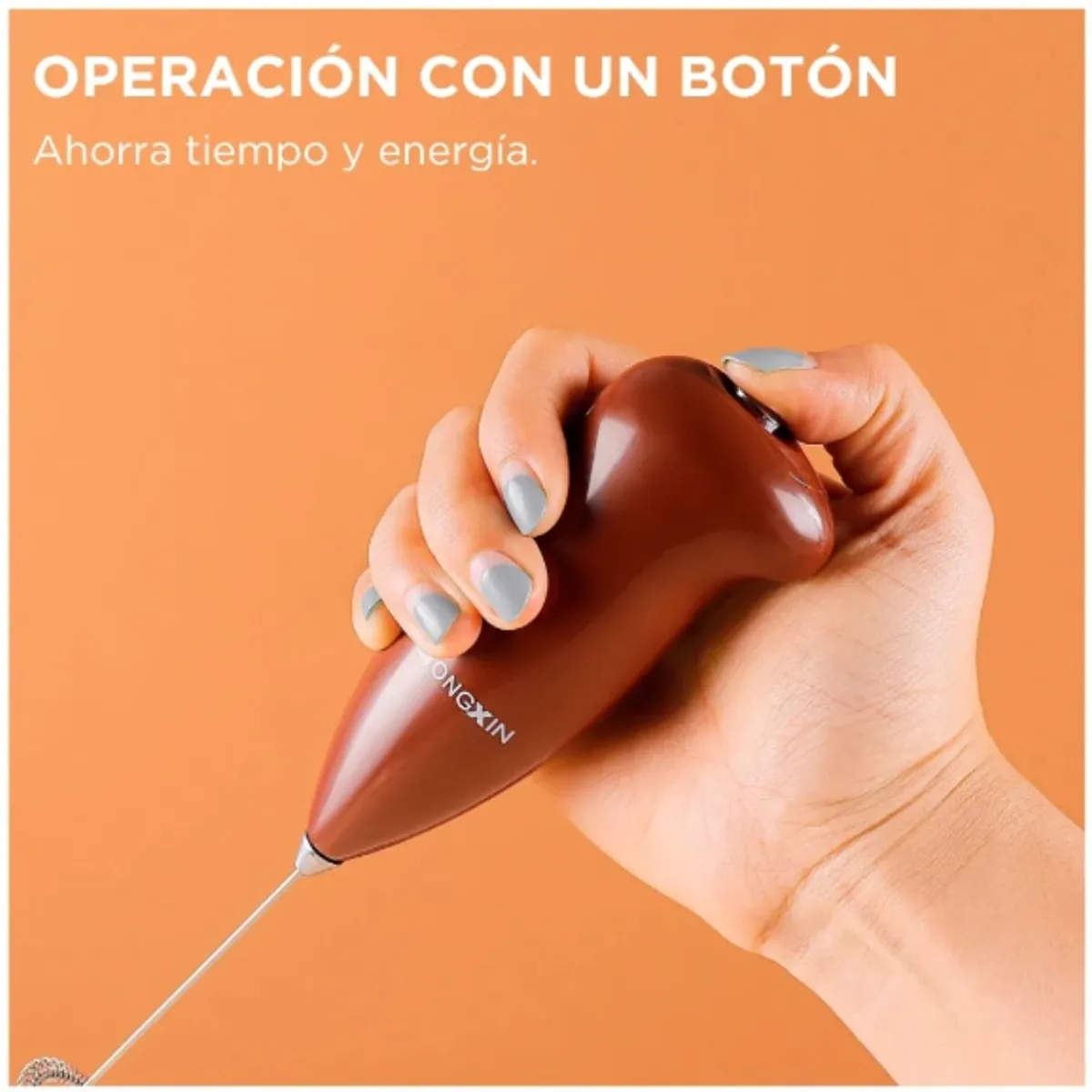 GENERICO - Batidor Espumadera de Cafe Manual Aleatorio