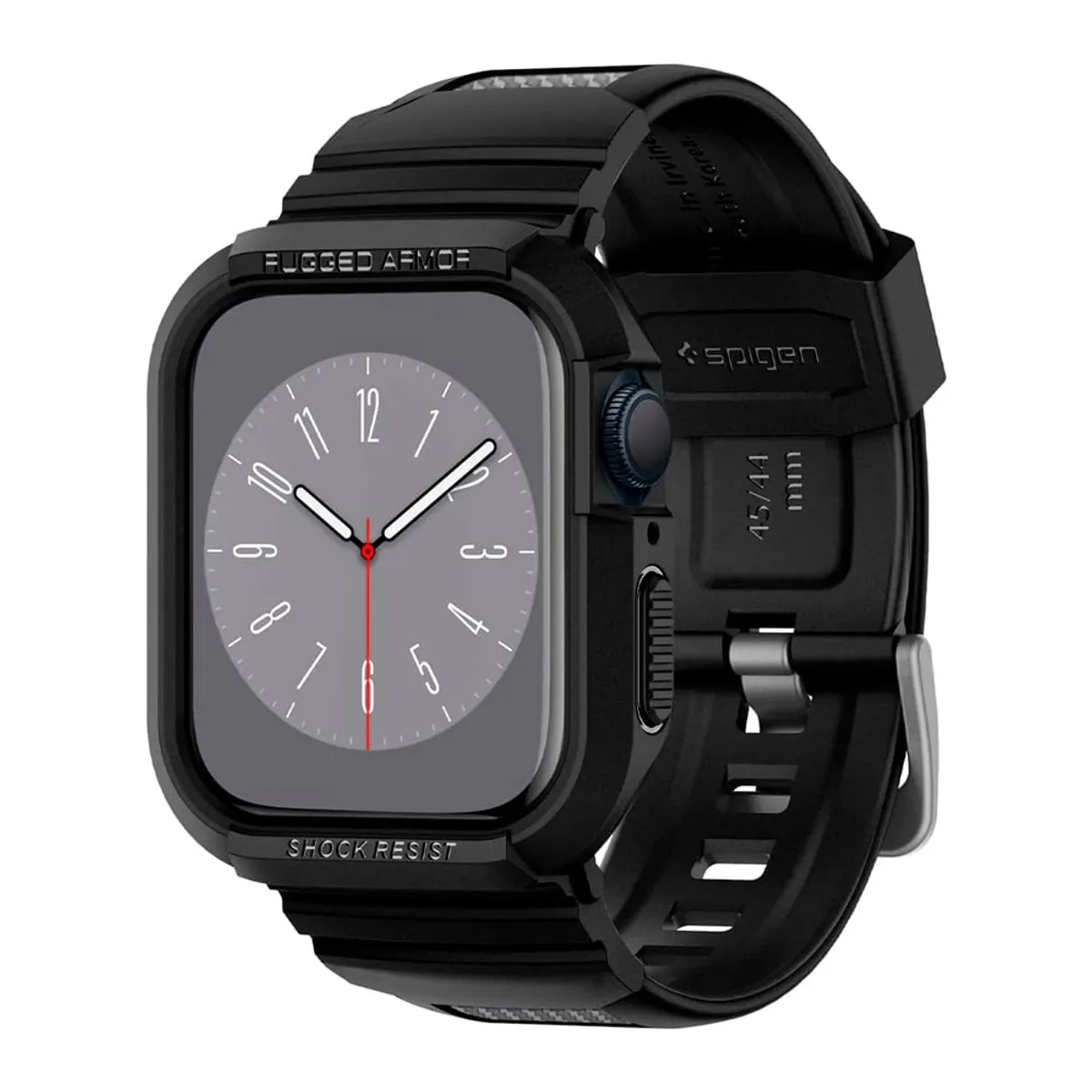 SPIGEN - Case Correa Rugged Armor Pro Spigen Negro par Apple Watch Ultra 49mm
