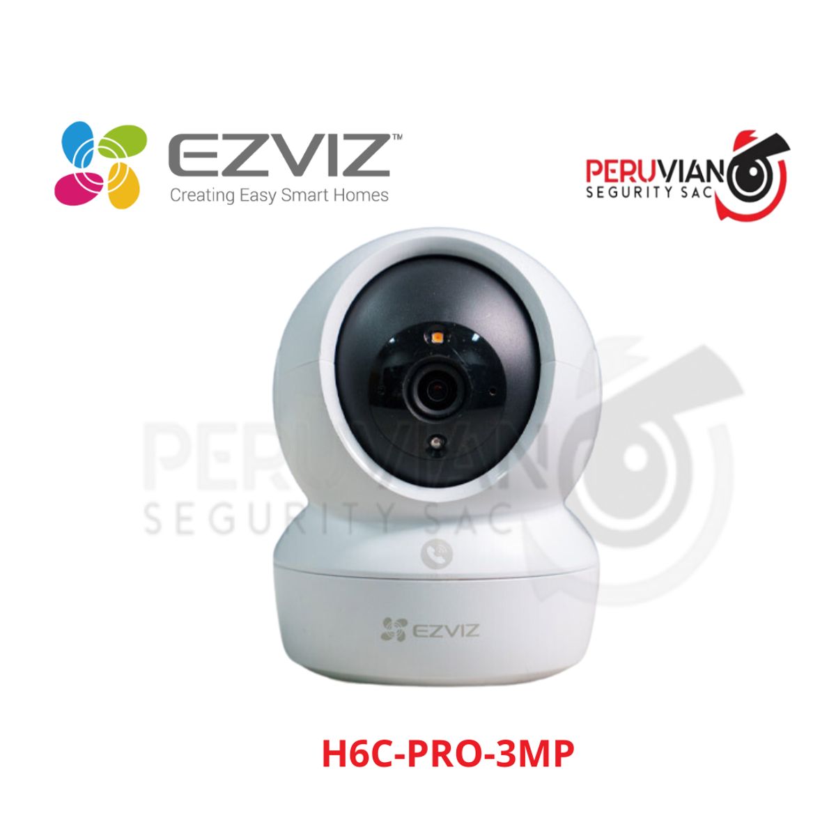 EZVIZ - Cámara de seguridad WIFI H6C PRO 2K 3MP reemplazo H6C 1080P