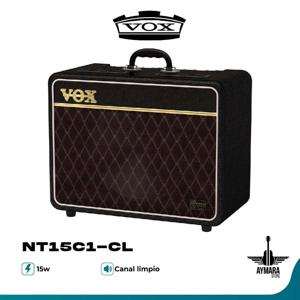 VOX - Vox NT15C1-CL  Amplificador de Guitarra