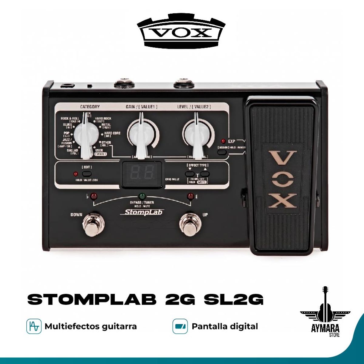 VOX - Vox Stomplab 2G SL2G  Multiefectos para Guitarra