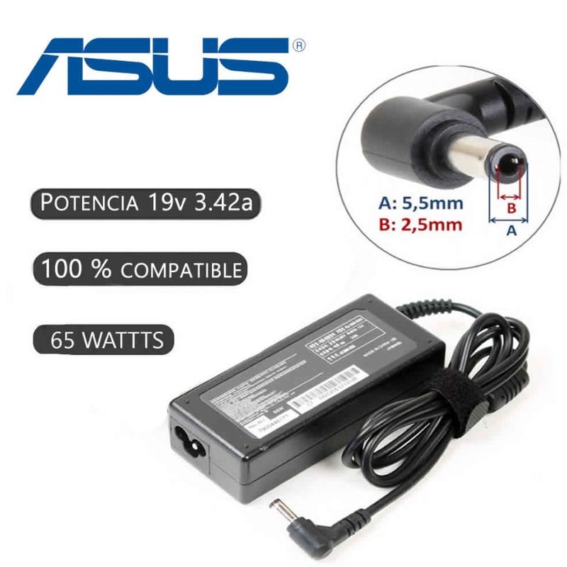 GENERICO - CARGADOR COMPATIBLE  LAPTOP ASUS 19V 342A Clavija de 5,5x2,5