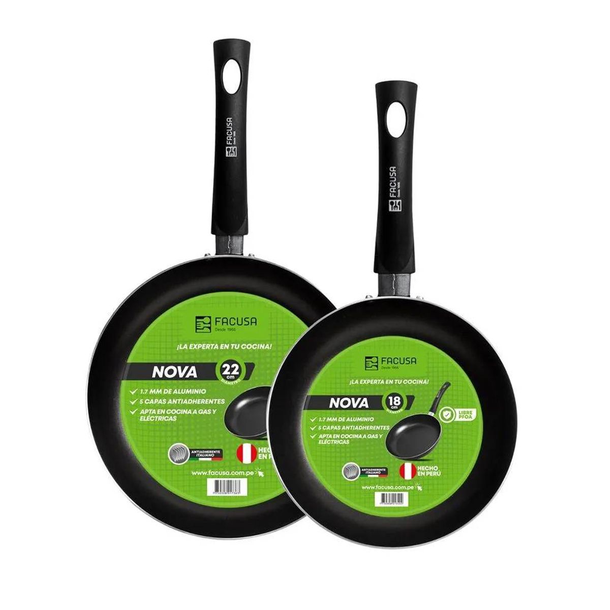 FACUSA - Facusa Jgo de Sartén Nova 18 y 22