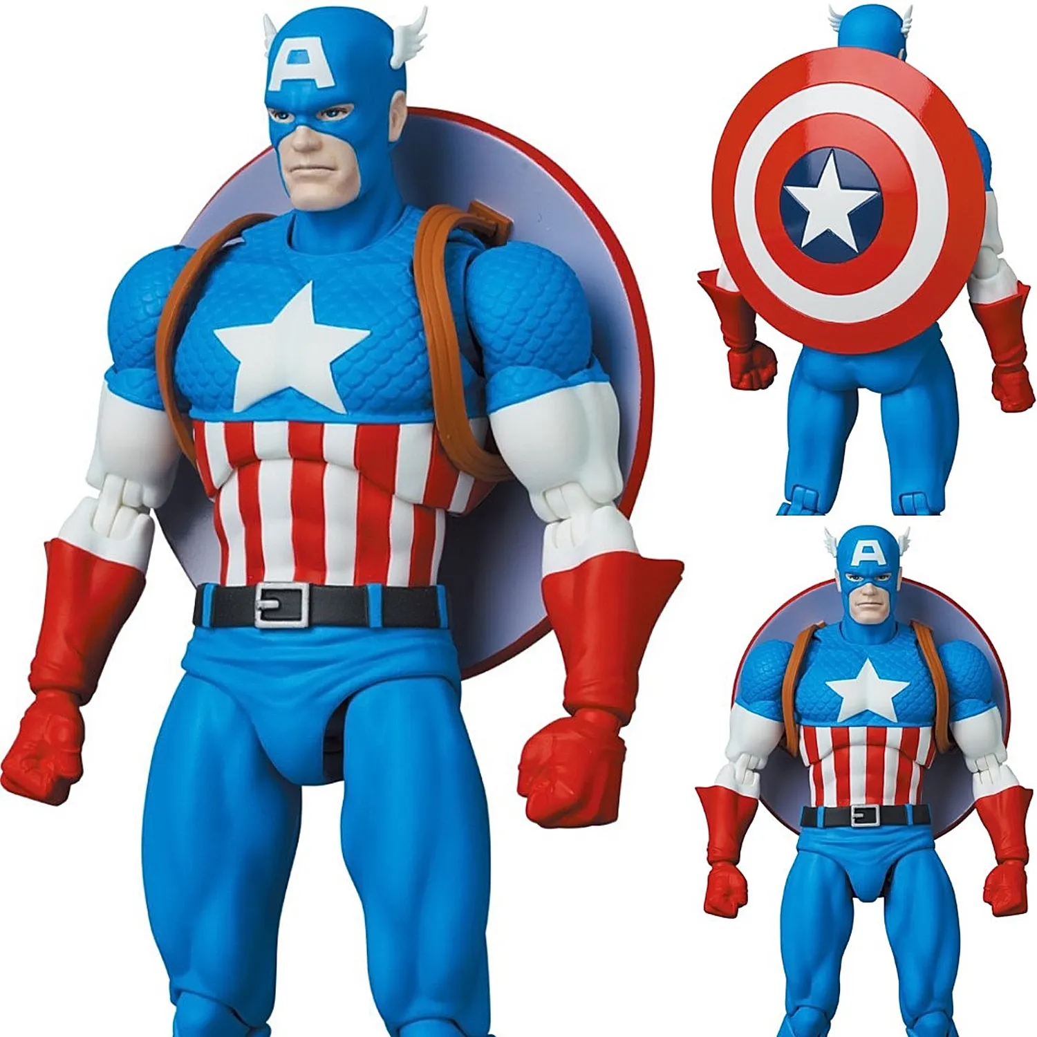 Figura Capitan America Marvel MAFEX 217 Captain Comic Ver AVENGERS 