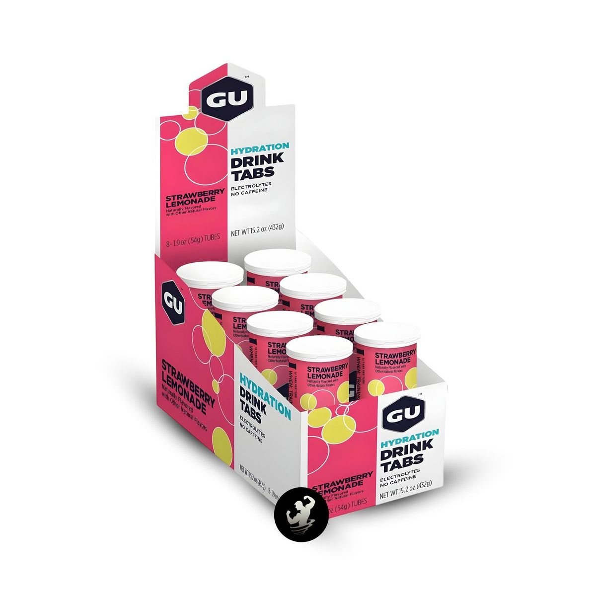 GENERICO - GU Tabletas de hidratación caja x 08 - Strawberry Lemonade