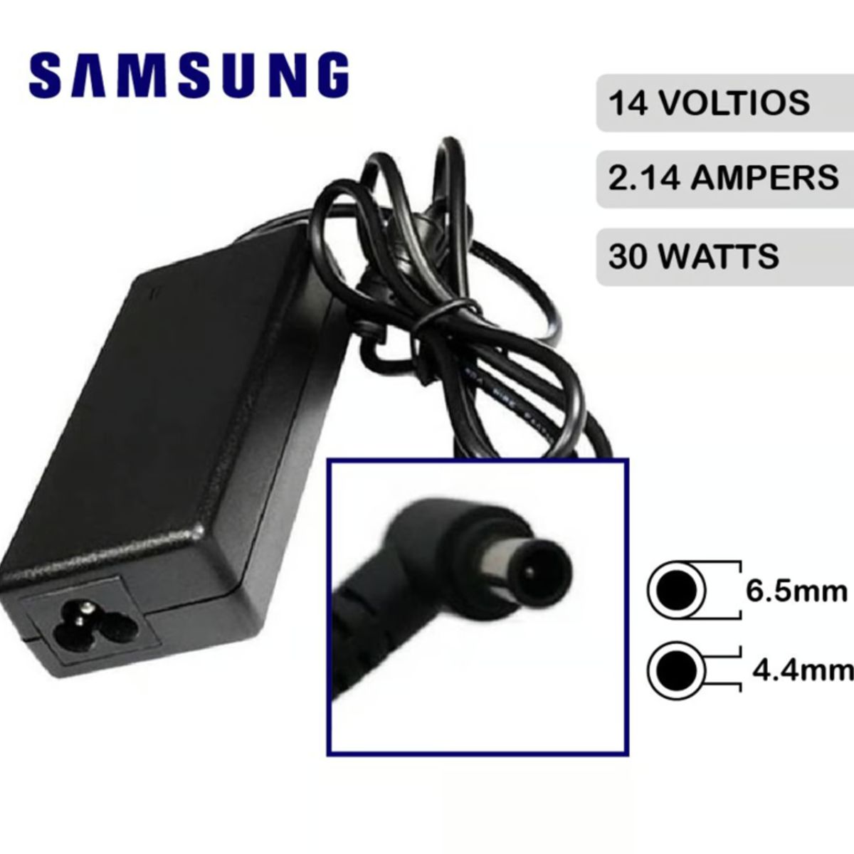 GENERICO - Cargador Compatible Para Monitor Samsung 14V 2.14A  6.5*4.4 30W