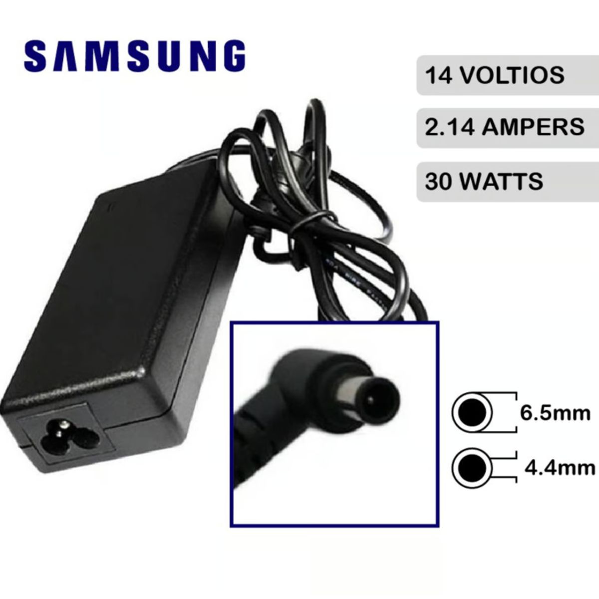 GENERICO - Cargador Compatible Para Monitor Samsung 14V 2.14A  6.5*4.4 30W