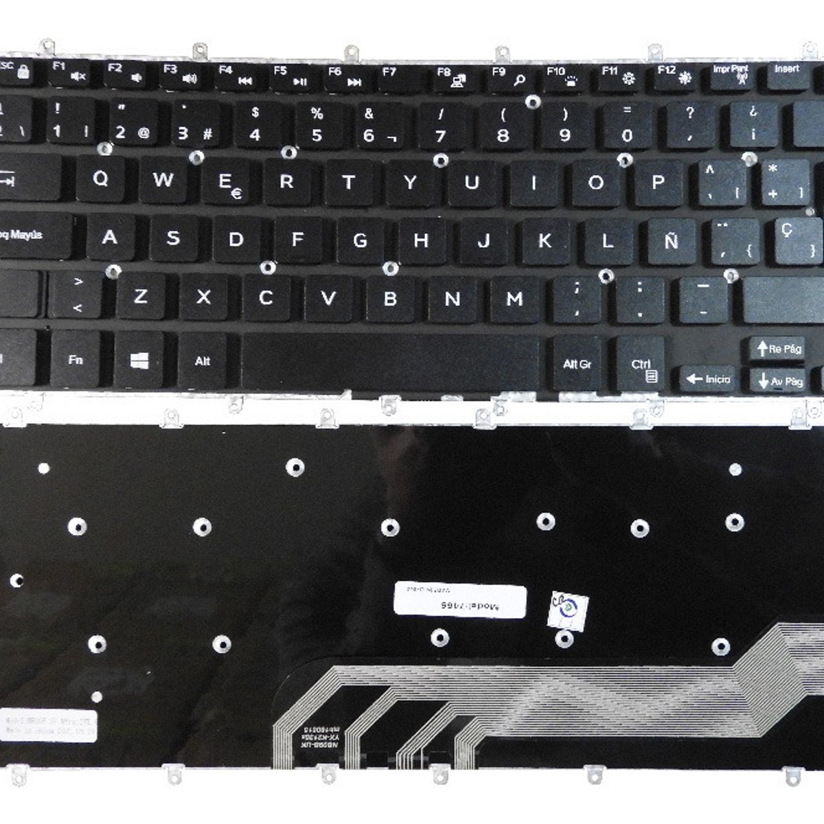 GENERICO - TECLADO PARA LAPTOP DELL NSK-EB1SC SN7250BL 13-5368 14-7000 ESPAÑOL
