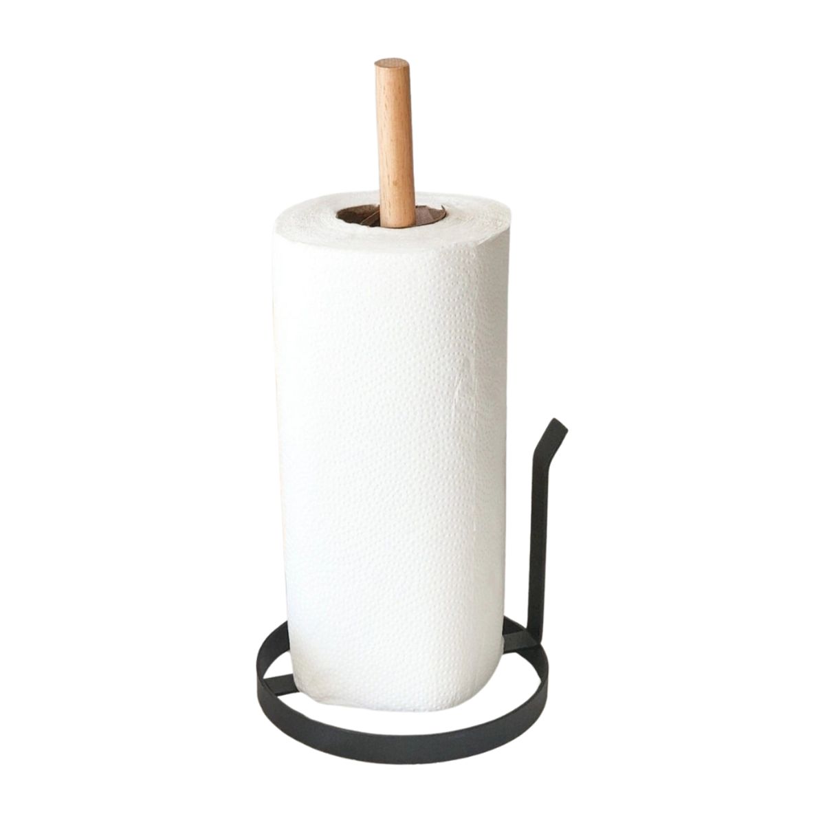 INSPIRA - Porta Porta Papel Toalla de Acero y Madera