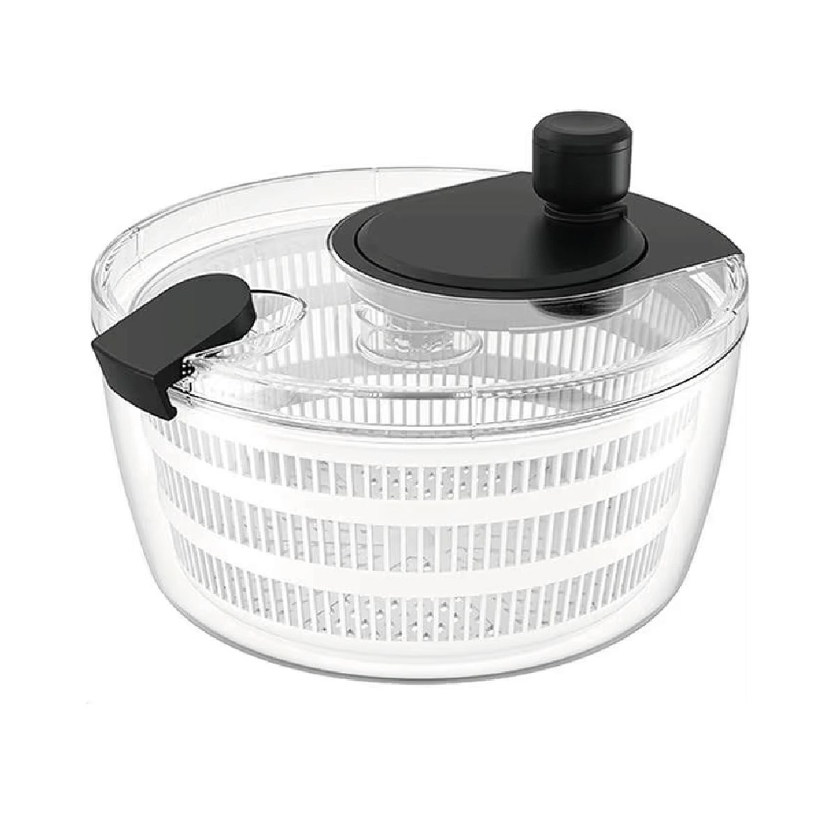 S&T - Centrifugador de verduras de 4L plástico resistente secado rápido