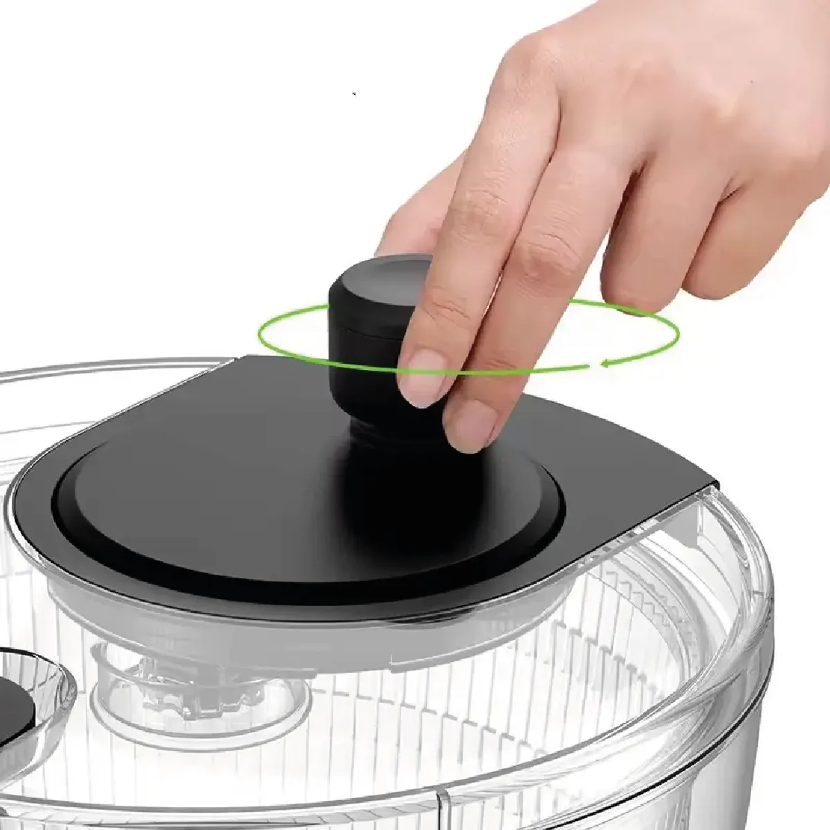 S&T - Centrifugador de verduras de 4L plástico resistente secado rápido
