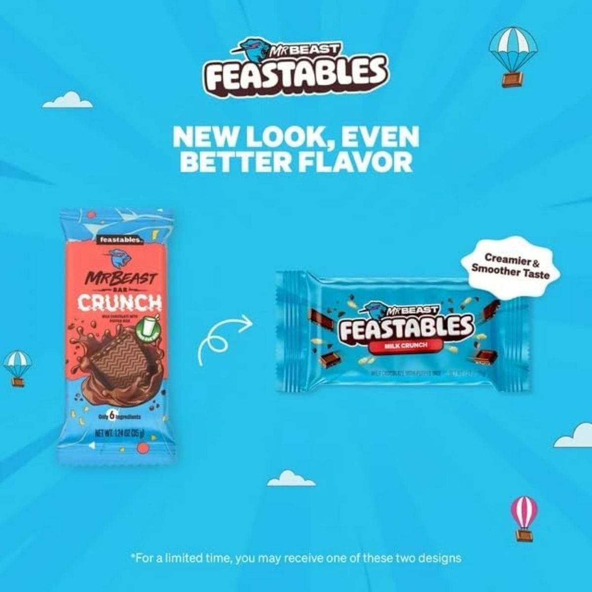 GENERICO - Chocolate con leche Crujiente Feastables Mr Beast - 60 gr