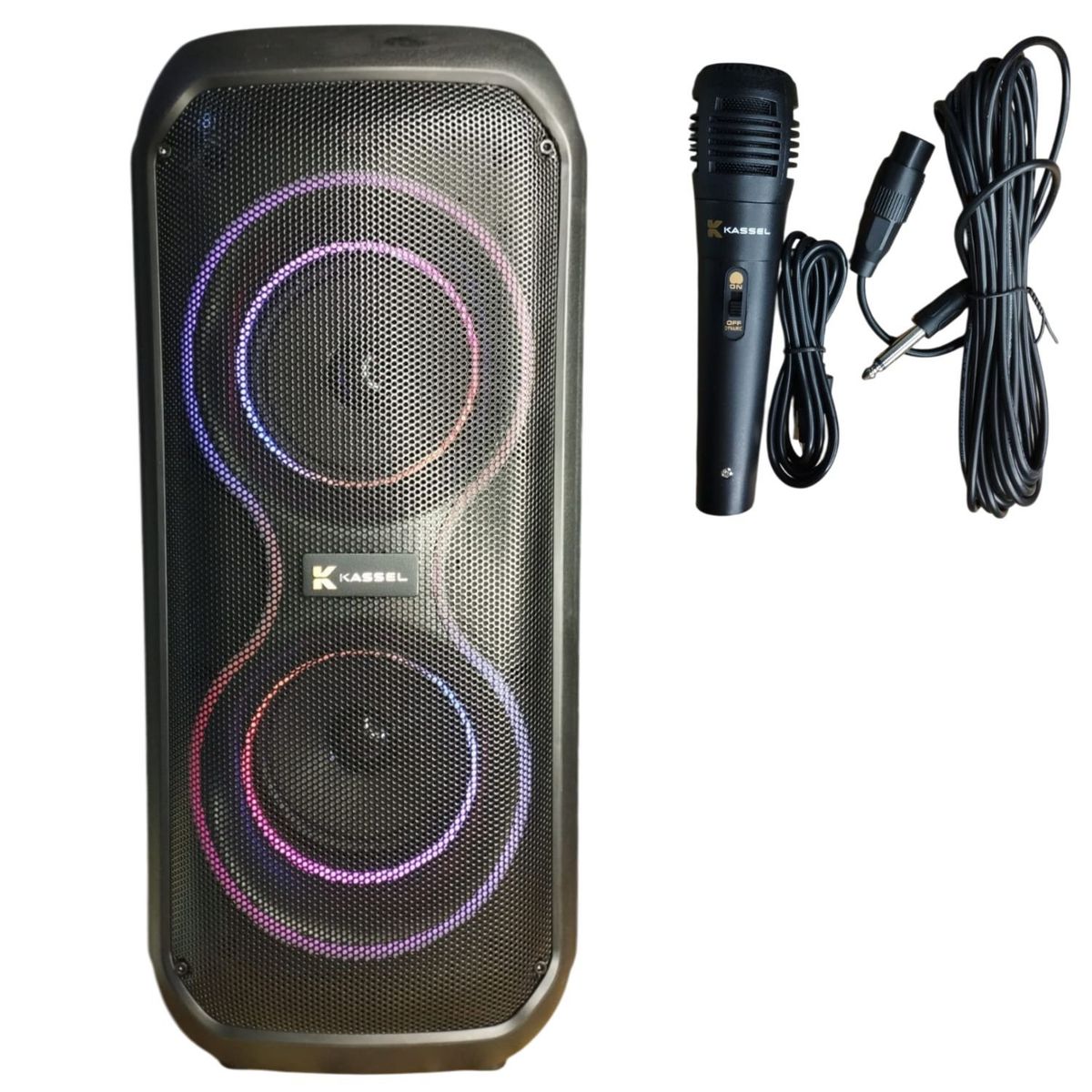 GENERICO - Parlante Portátil KASSEL K2410 USB BT TWS MICROFONO RGB