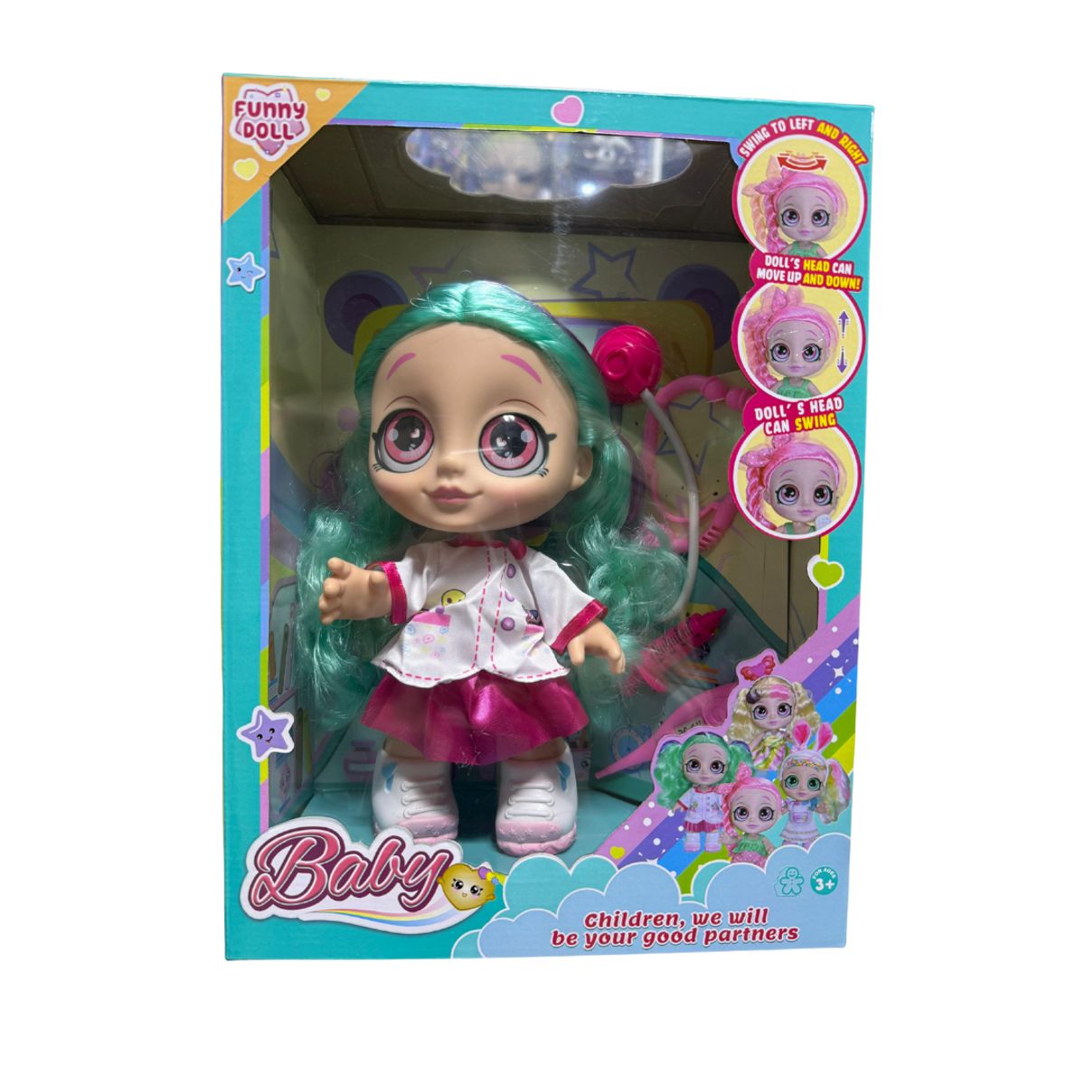 IDEAL - MUÑECA BABY OJOS DE VIDRIO MODELO DOCTORA