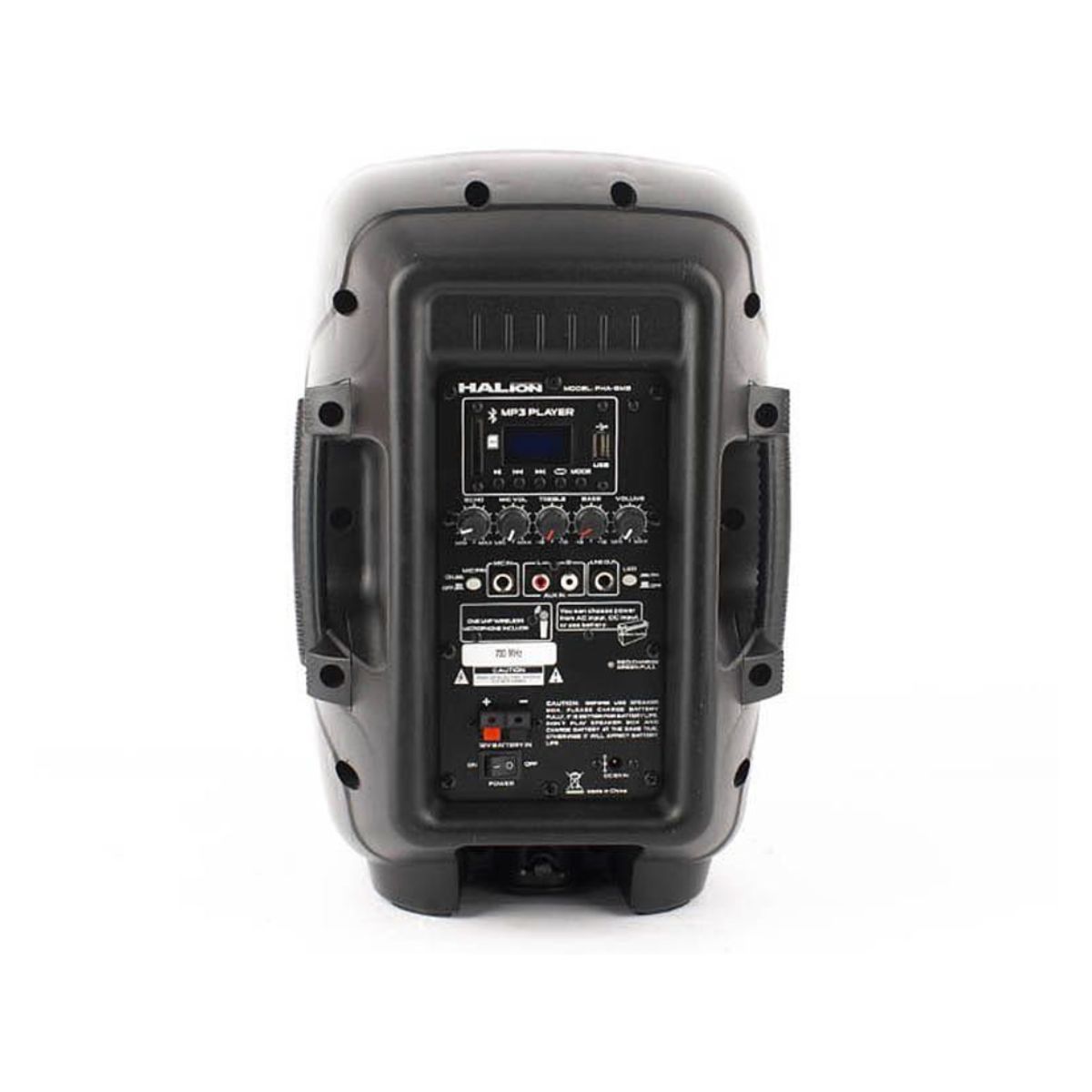 HALION - PARLANTE ACTIVO HALION 600W 1UHF MIC BATERIA - PHA-8MB