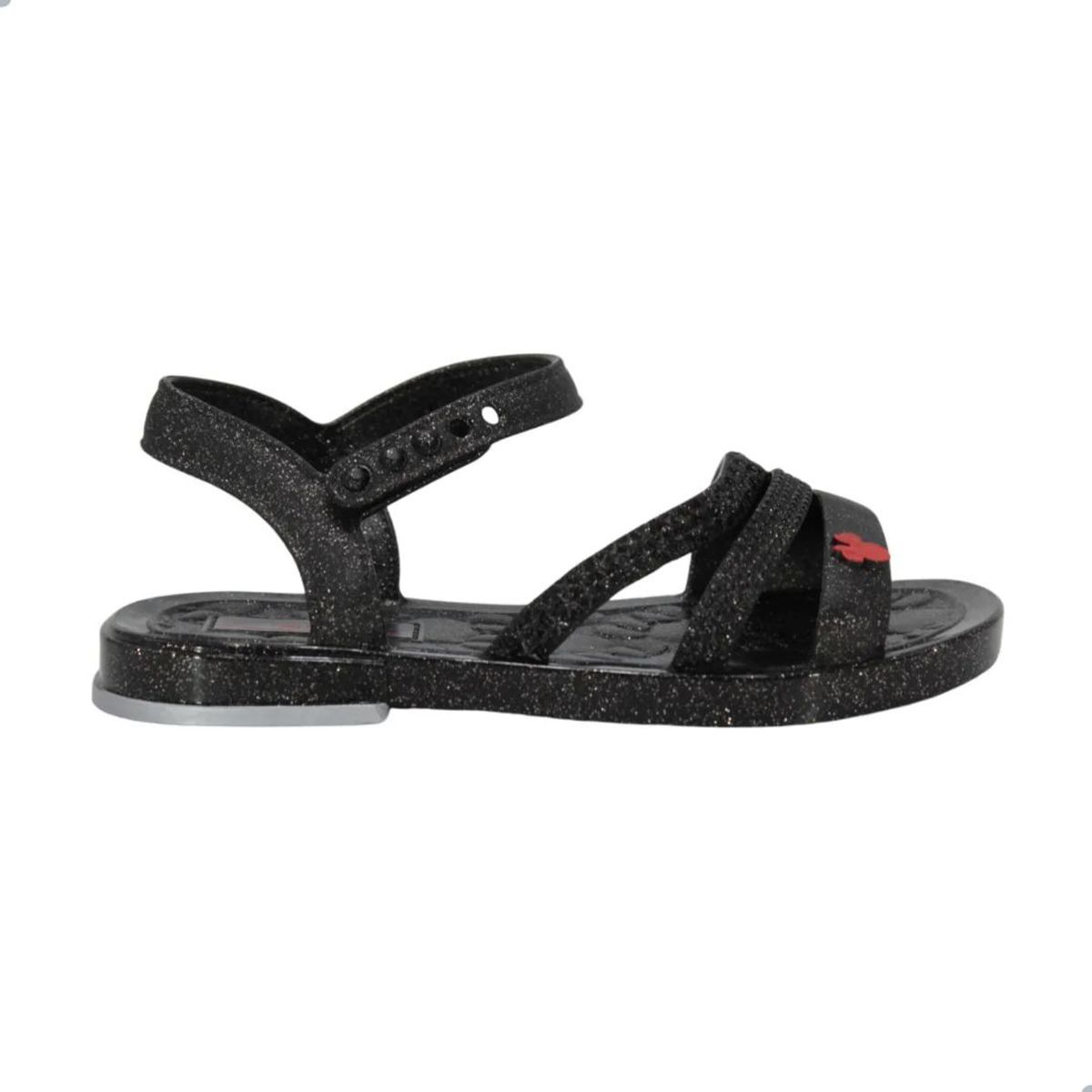 MICKEY MOUSE - Sandalias Deluxe Minnie Mouse Negro Niña