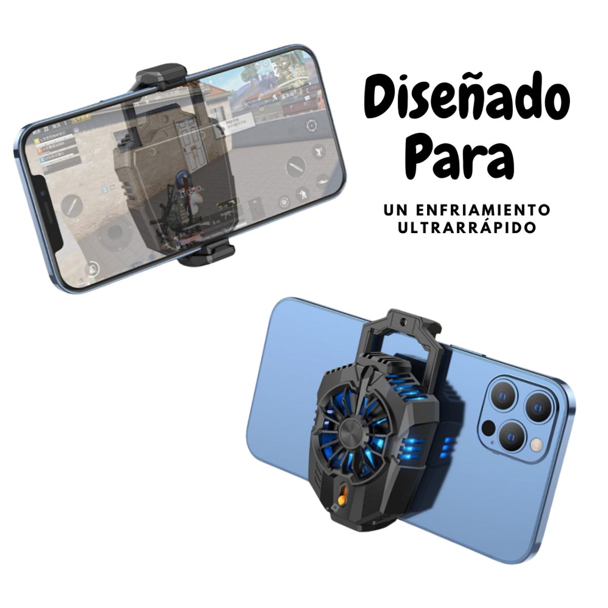 HOCO - Refrigerador de teléfono móvil enfriamiento rápido y ultrasilencioso